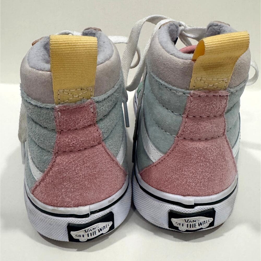 VANS Sk8-Hi MTE-1 Colorblock Pastel Suede High Top Sneakers Big Kids Size 5 - Picture 4 of 6